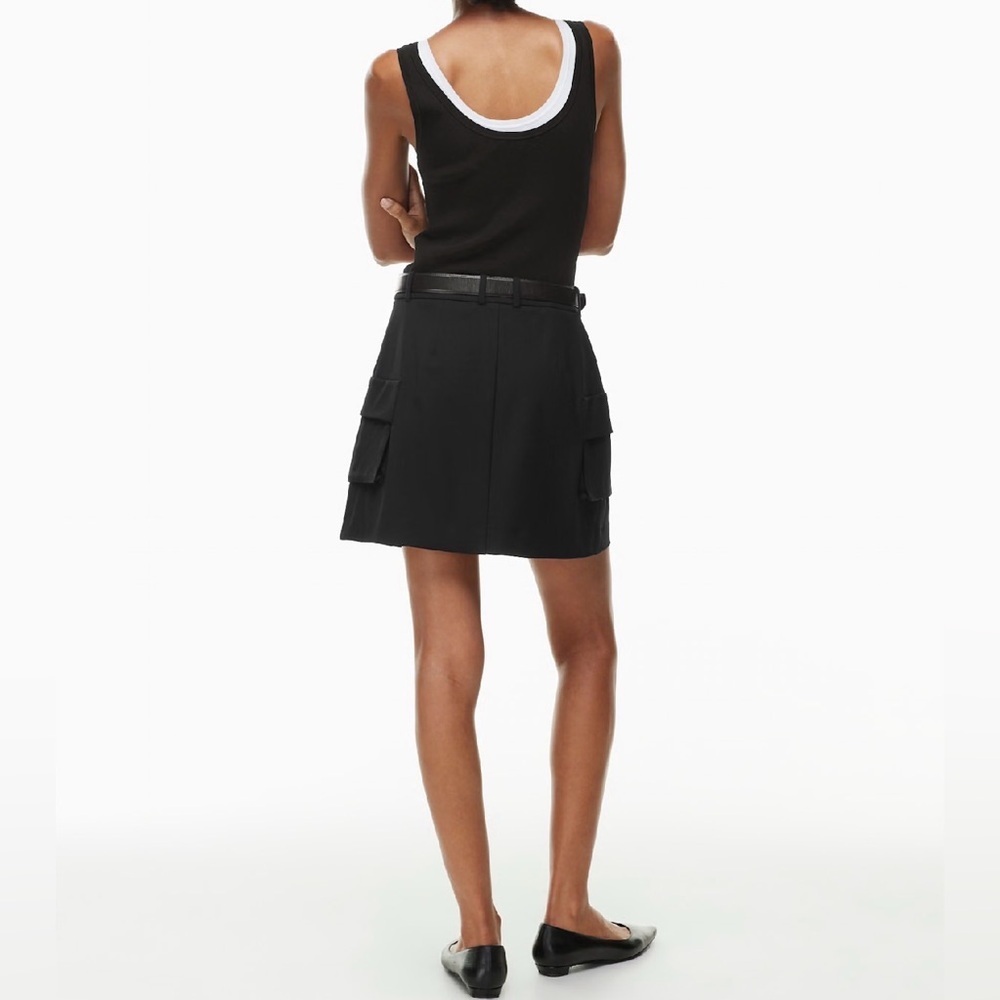 Aritzia Babaton Cameo Cargo Skirt in Black Size 4 - Picture 15 of 15